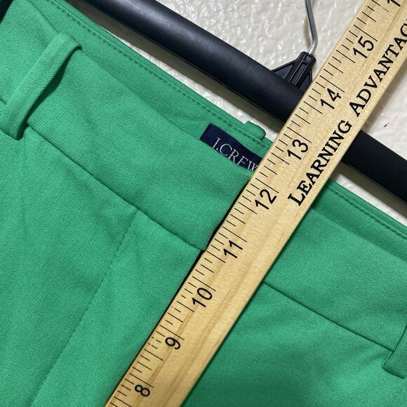 J CREW Kallie Pant Modern Clover Green Stretchy Classic Straight Leg Sz 10T NWT - Picture 12 of 12